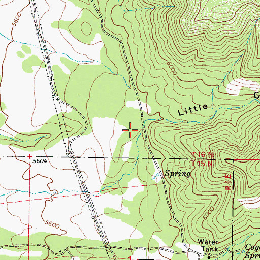 Topographic Map of Little Coyote Canyon, AZ