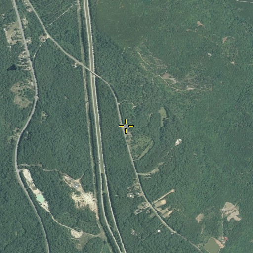 Aerial/Satellite Image of Andrews Cemetery, GA