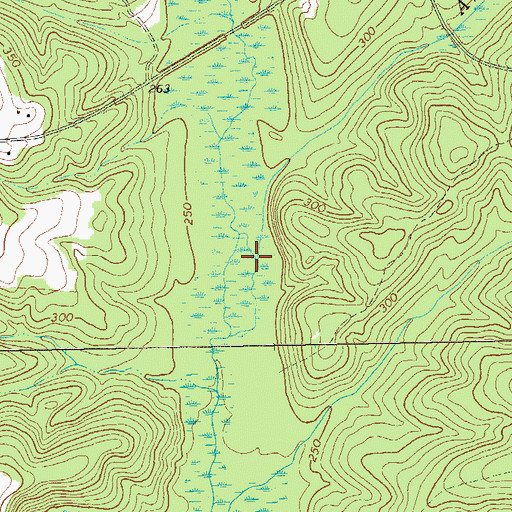 Topographic Map of Arkansas Creek, GA