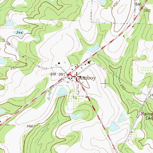 Topographic Map of Armboy, GA
