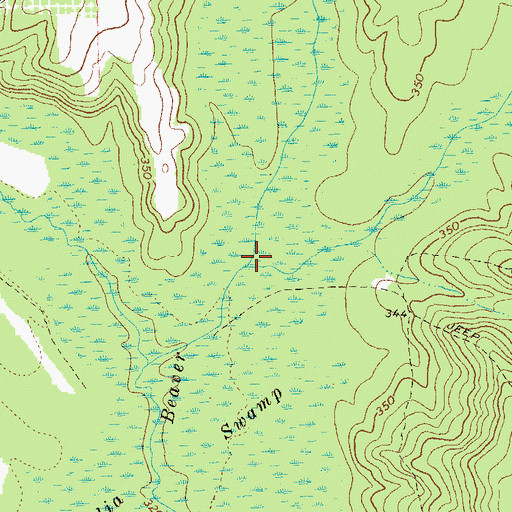Topographic Map of Avery Creek, GA