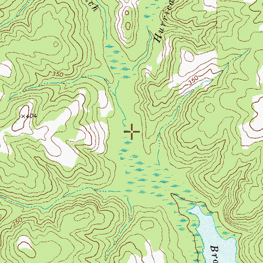 Topographic Map of Bailey Branch, GA