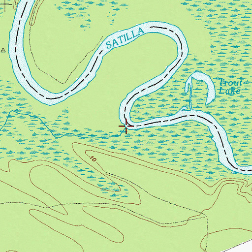 Topographic Map of Baileys Branch, GA
