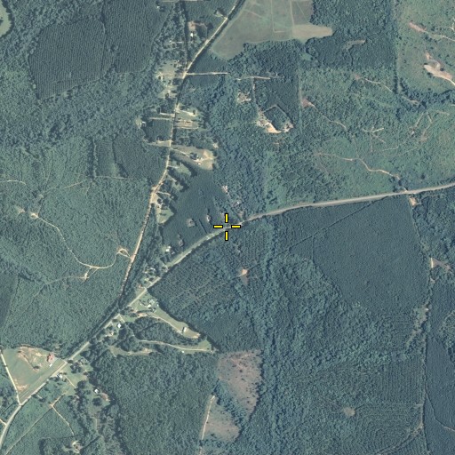 Aerial/Satellite Image of Banks Cemetery, GA