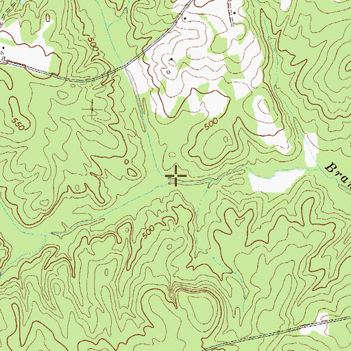 Topographic Map of Battle Branch, GA