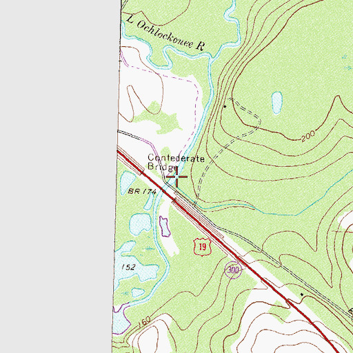 Topographic Map of Bay Branch, GA