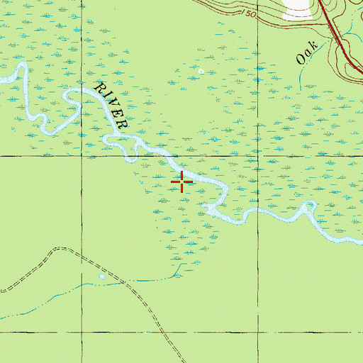 Topographic Map of Bay Branch, GA