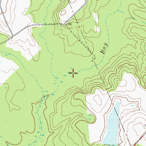 Topographic Map of Bay Creek, GA
