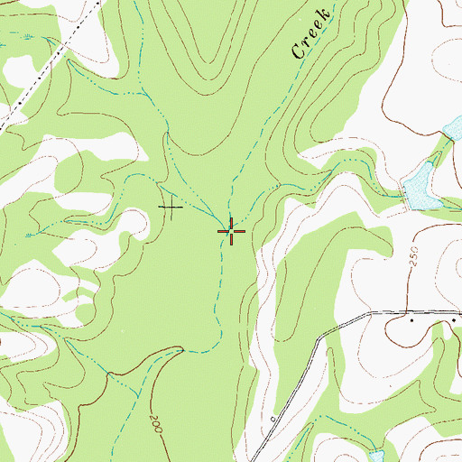 Topographic Map of Bay Pole Branch, GA