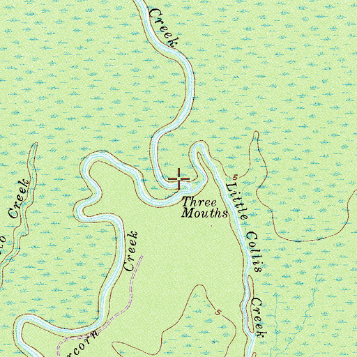 Topographic Map of Bear Creek, GA