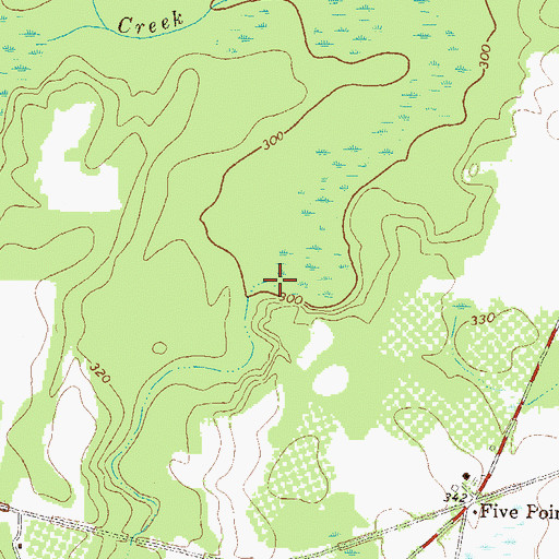 Topographic Map of Bear Creek, GA