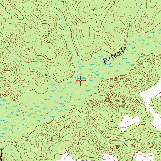 Topographic Map of Beaver Creek, GA