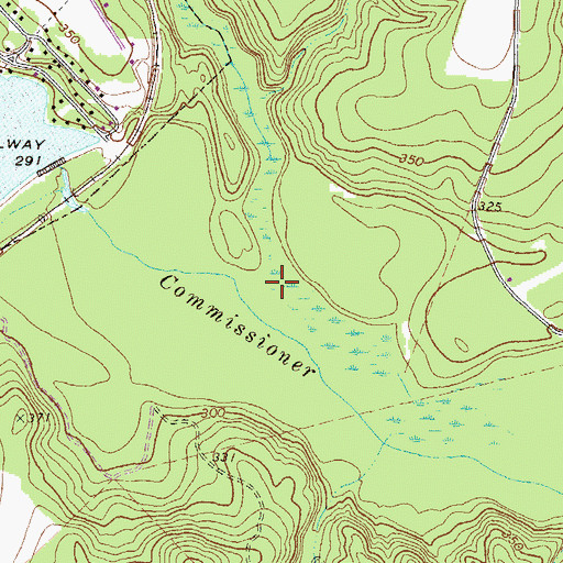 Topographic Map of Beaver Creek, GA