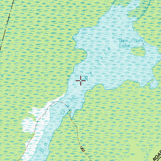 Topographic Map of Bee Gum Prairie, GA