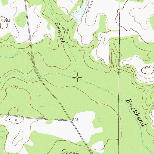 Topographic Map of Beedy Branch, GA