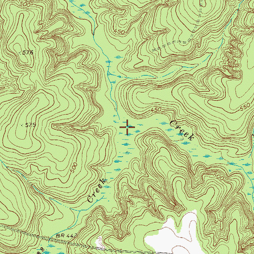 Topographic Map of Ben Owens Creek, GA