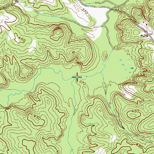Topographic Map of Benson Branch, GA
