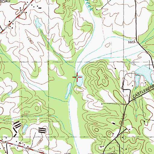 Topographic Map of Bentley Creek, GA