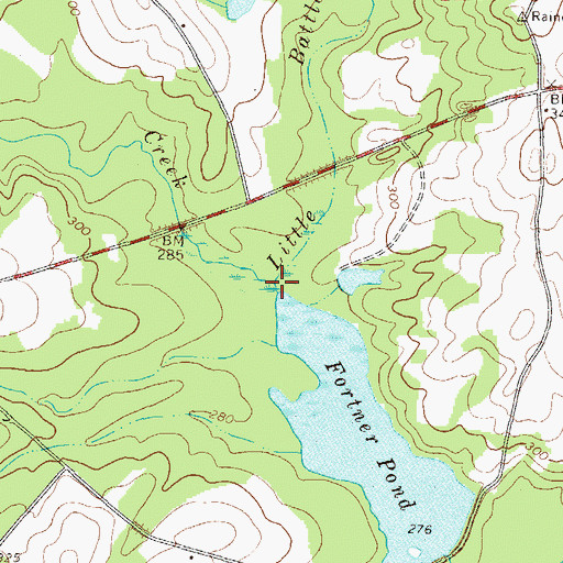 Topographic Map of Big Battleground Creek, GA