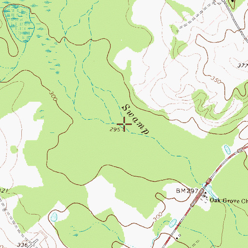 Topographic Map of Big Branch, GA
