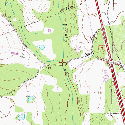 Topographic Map of Big Creek, GA