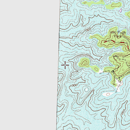 Topographic Map of Big Creek, GA