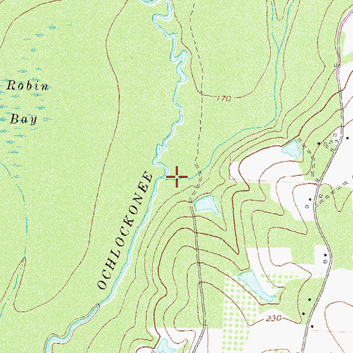 Topographic Map of Big Creek, GA