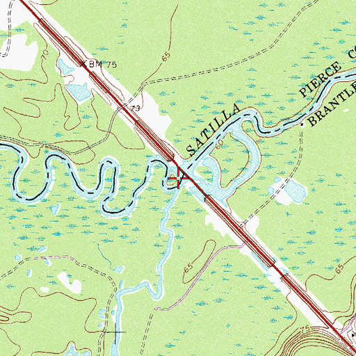 Topographic Map of Big Creek, GA