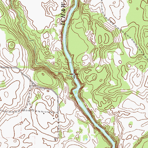 Topographic Map of Big Cypress Creek, GA