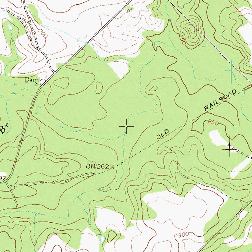 Topographic Map of Big Stitchihatchie Branch, GA