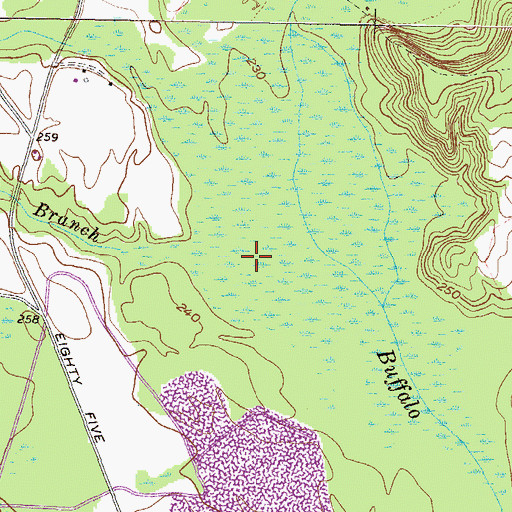 Topographic Map of Black Branch, GA