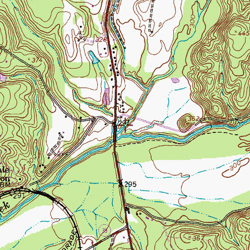 Topographic Map of Black Creek, GA