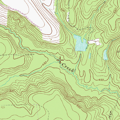 Topographic Map of Black Creek, GA