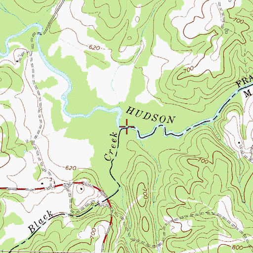 Topographic Map of Black Creek, GA