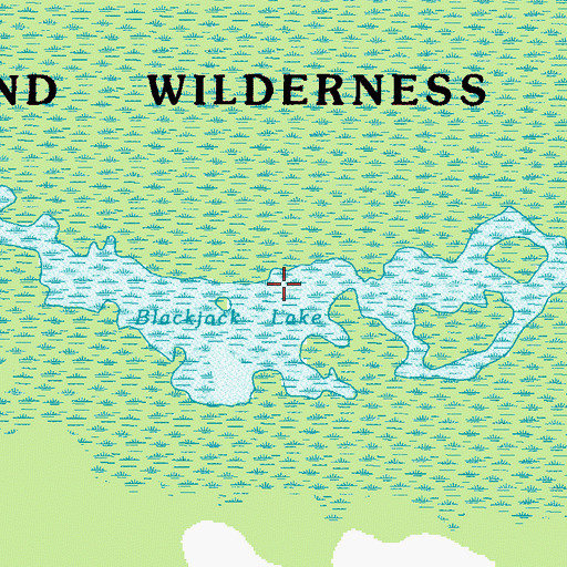 Topographic Map of Blackjack Lake, GA