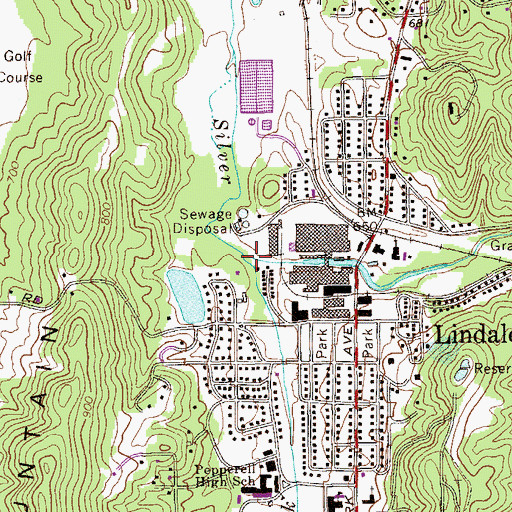 Topographic Map of Booze Creek, GA