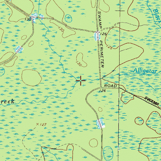 Topographic Map of Botherment Branch, GA