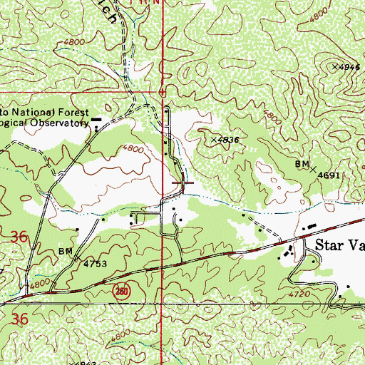 Topographic Map of Lockwood Gulch, AZ