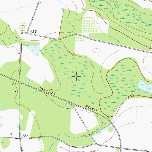 Topographic Map of Boyette Pond, GA