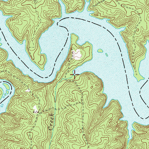 Topographic Map of Broom Creek, GA