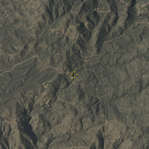 Aerial/Satellite Image of Logan Mine Spring, AZ