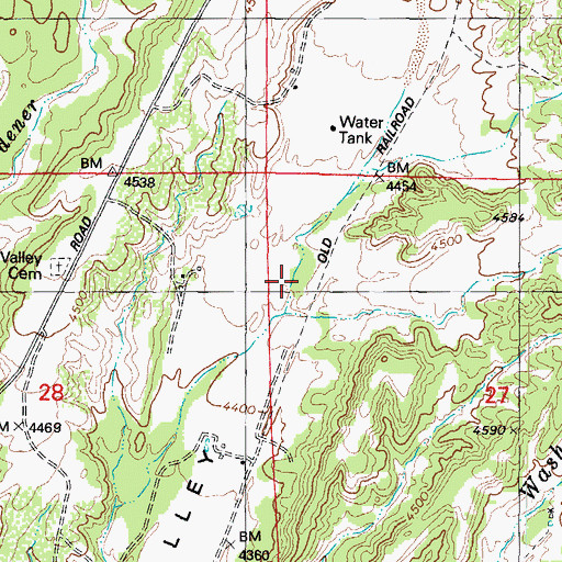 Topographic Map of Logan Wash, AZ