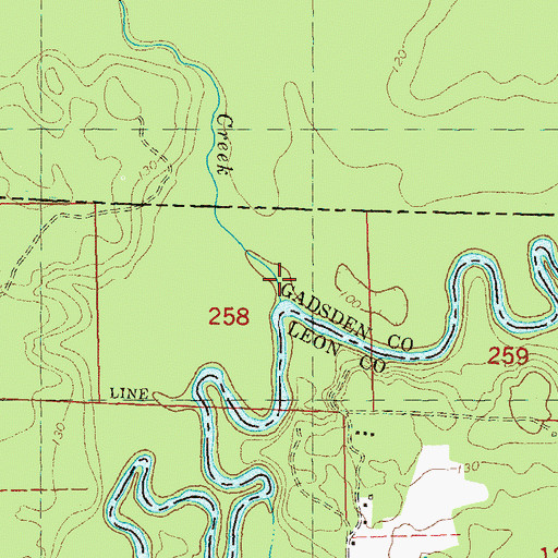 Topographic Map of Bryants Mill Creek, GA