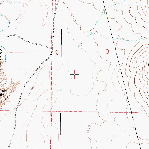 Topographic Map of Lonesome Valley, AZ