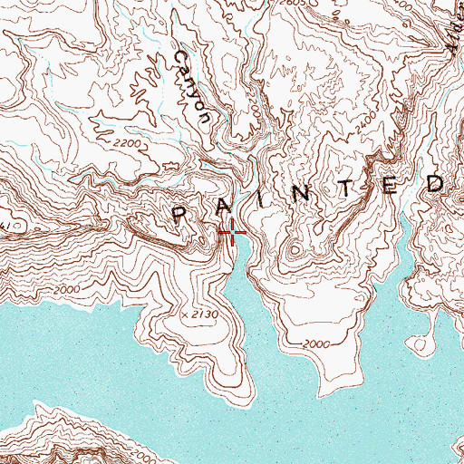 Topographic Map of Long Canyon, AZ