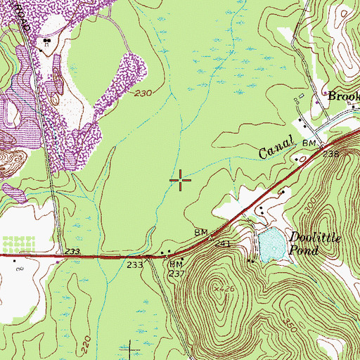 Topographic Map of Canal Branch, GA