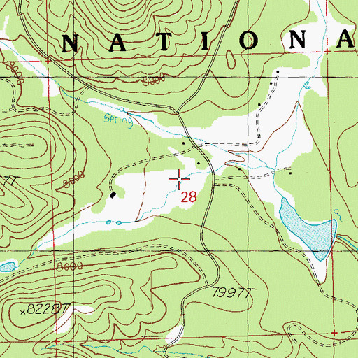 Topographic Map of Long Cienega, AZ