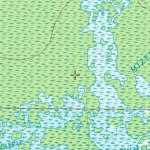 Topographic Map of Cedar Hammock Canal, GA