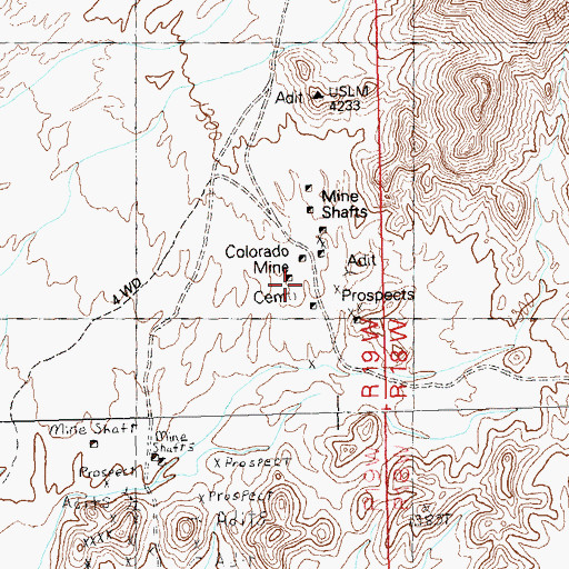 Topographic Map of Colorado Mine, AZ