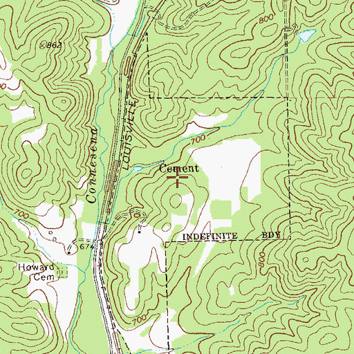 Topographic Map of Cement, GA